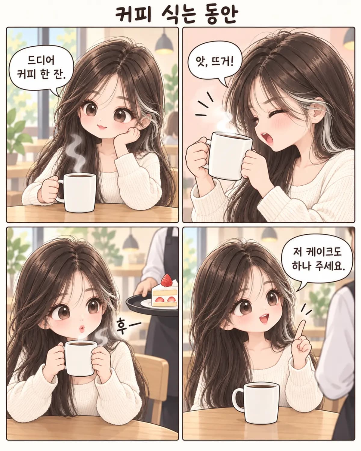 부드러운 치비 4컷 예시