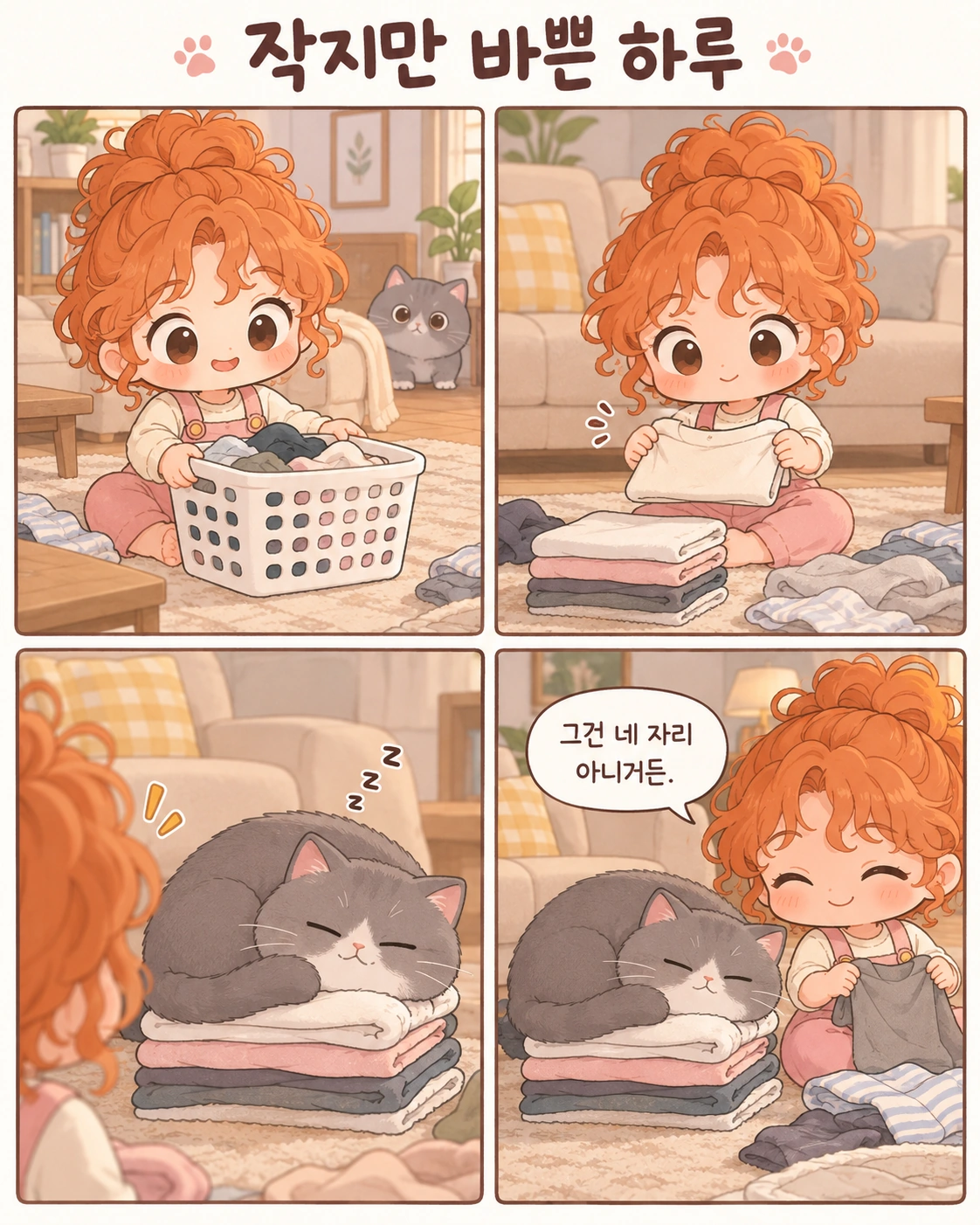 작지만 바쁜 하루 인스타툰 작품 예시